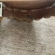 Ancien miroir et console murale en bois sculpté