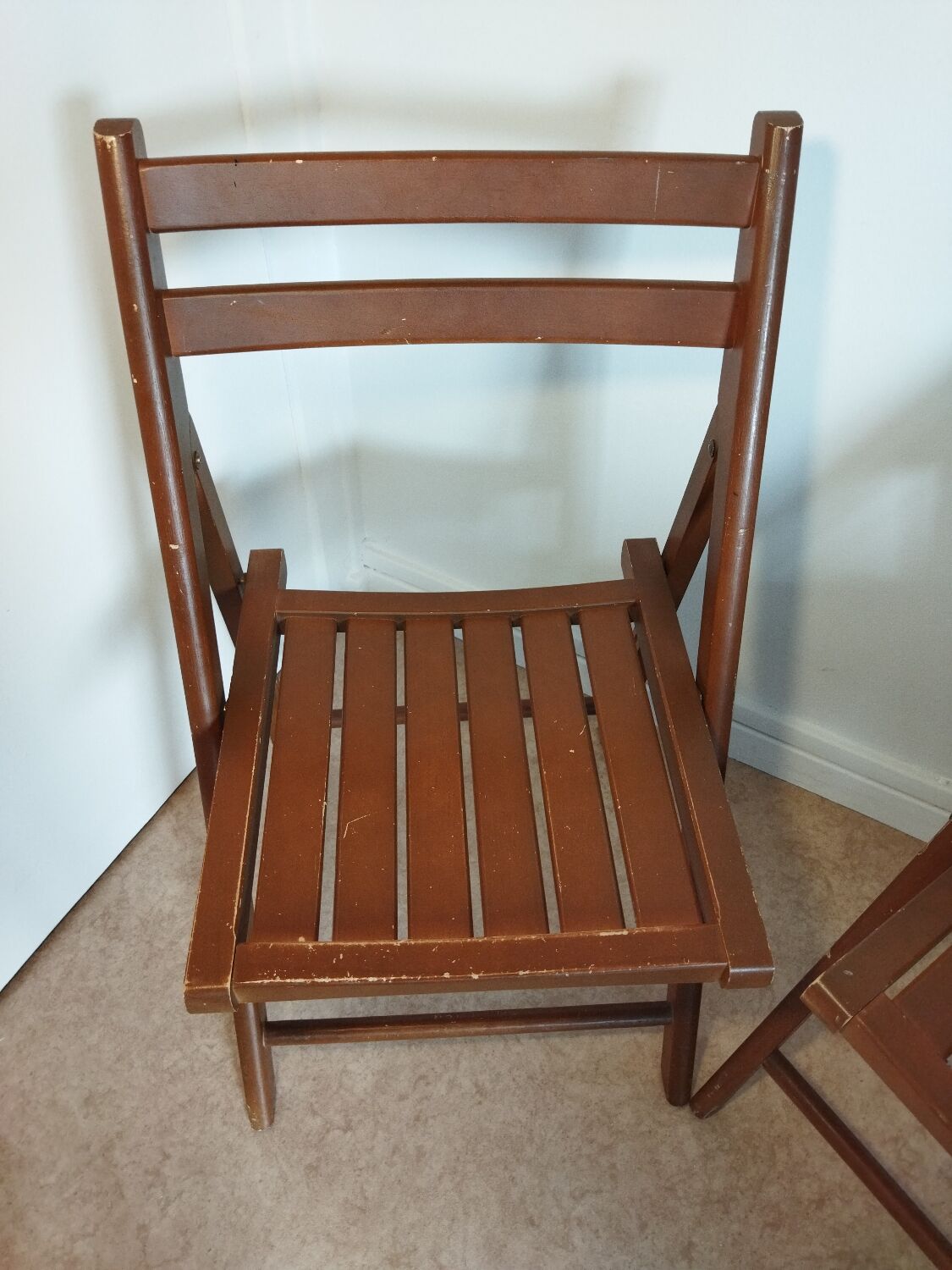 Pair of vintage folding chairs