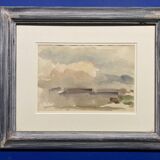 Landscape framed by Gustave Guétant (1873-1953)