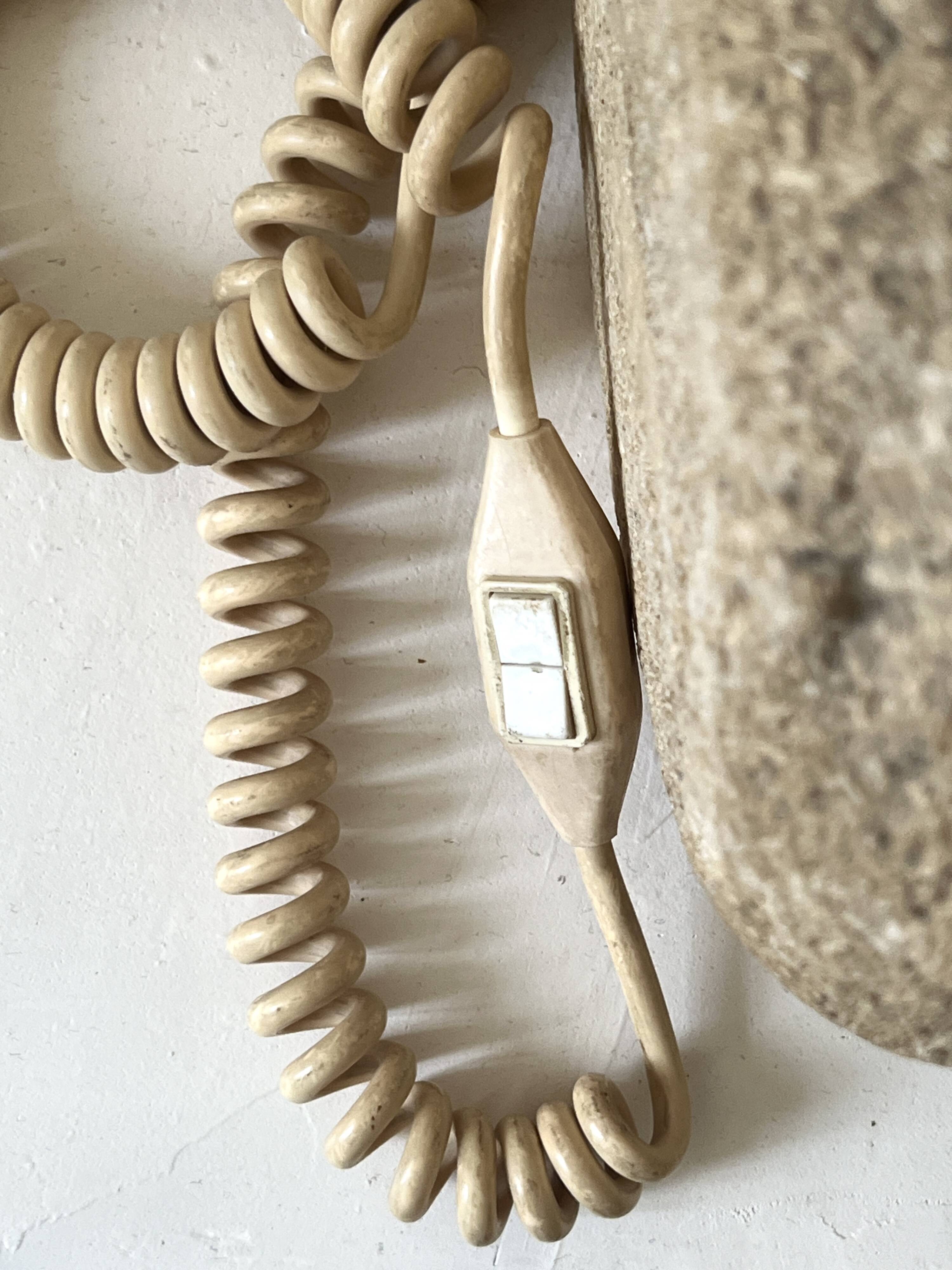 Sculptural lamp base in limestone by Albert Tormos or Fratelli.