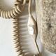 Sculptural lamp base in limestone by Albert Tormos or Fratelli.