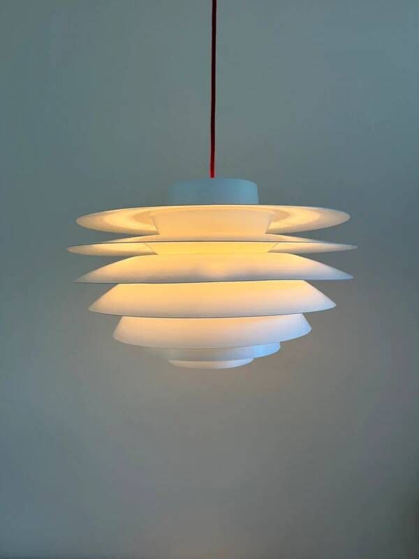Vintage LYFA Verona - Sven Middelboe - 7 shades version - Danish design lamp