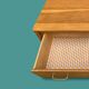 Commode pieds compas et chêne brut massif  1960