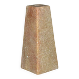 Beige stone candle holder