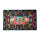 Large bohemian handwoven rug with amazing scenery and floral design, made in Romania 315x195cm