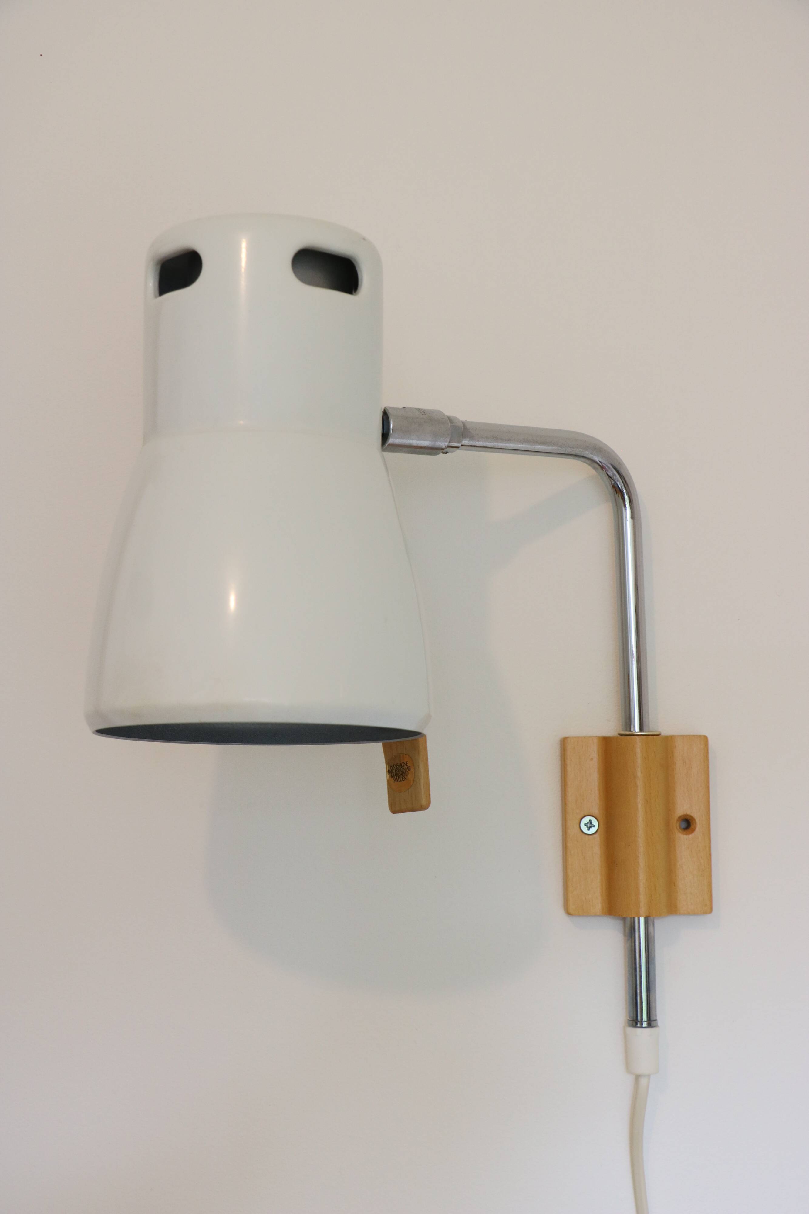 Wall lamp Hans-Agne Jakosson for AB Markaryd, 1970
