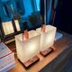 Paire de lampes de chevet cubique - 1960.