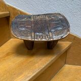Monoxyle Quadripod Stool Animal Decor