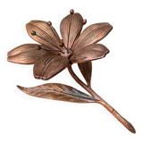 Cendrier en laiton en forme de fleur