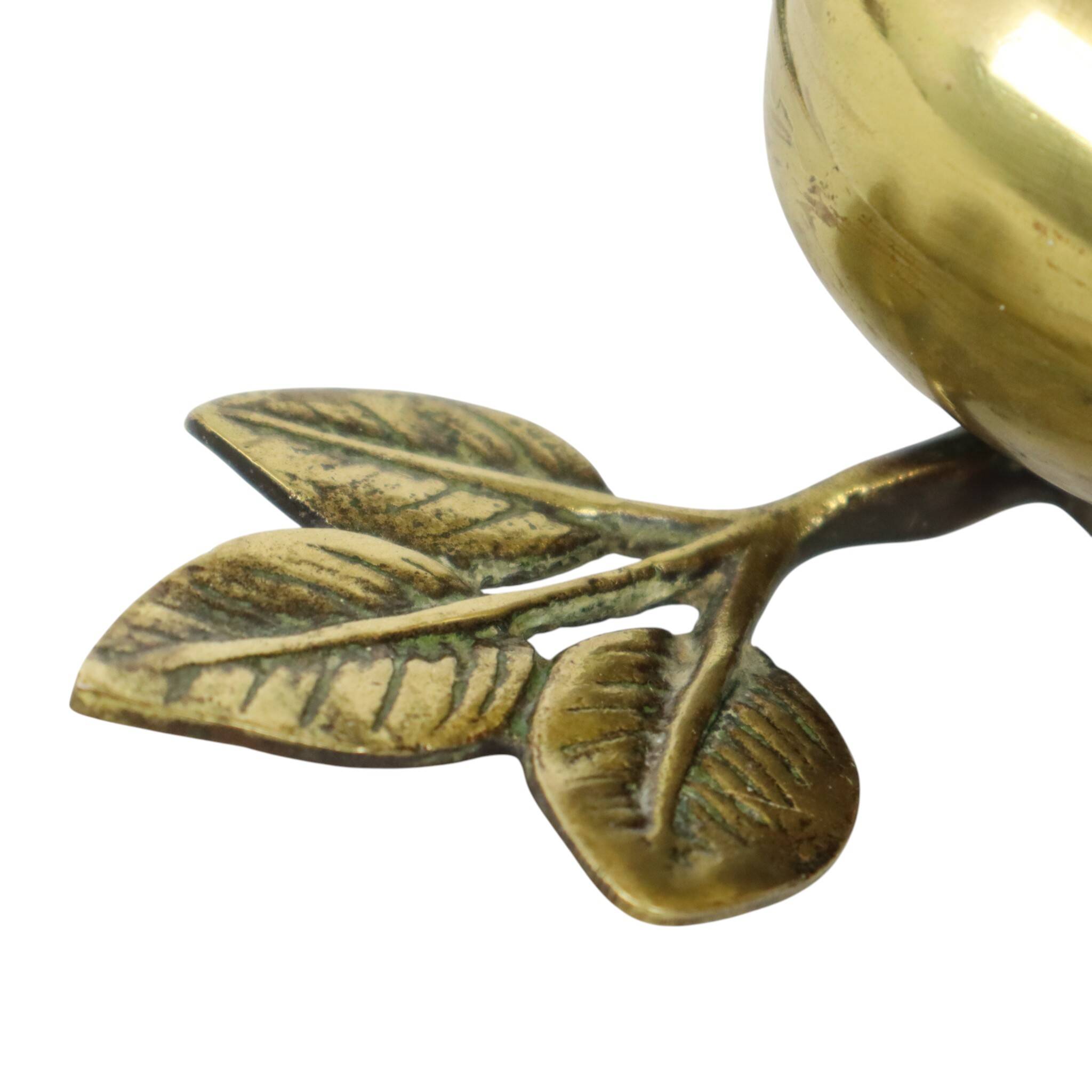 French Art Nouveau Jewelry Box Ashtray Bronze Pear 1920s