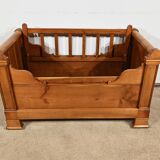 Small Child's Bed with Rolls in Cherry Wood – 1900