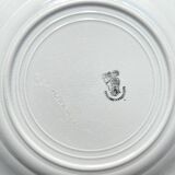 12 Vintage Terre de Fer White Plates + Small Gold White Porcelain Plates LIMOGES