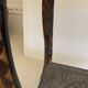 Guéridon vintage 1970 artisanat fait main miroir oriental - 60 x 30 cm