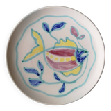 Enamelled ceramic plate with fish decoration - Gérard Hofmann - Vallauris - 1950s