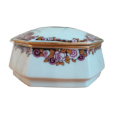 Jewelry box or candy maker in fine porcelain Limoges