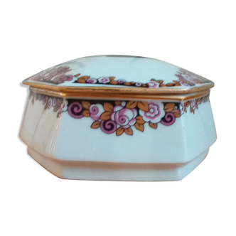 Jewelry box or candy maker in fine porcelain Limoges