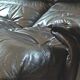 Vintage Scandinavian leather sofa, midcentury leather sofa