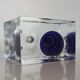 Glass candlestick, 80s
