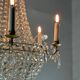 Pearl Bag Chandelier, Cut Crystals Circa 1900