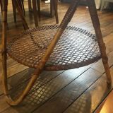 Vintage rattan coffee table