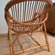 Vintage rattan & bamboo armchair from the 60s