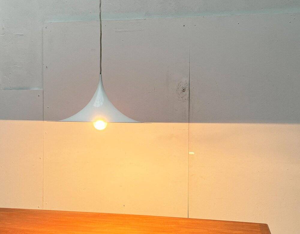 Semi-suspended space mid-century lamp by Bondrup & Thorup for Egoluce, Italy, 1970s.