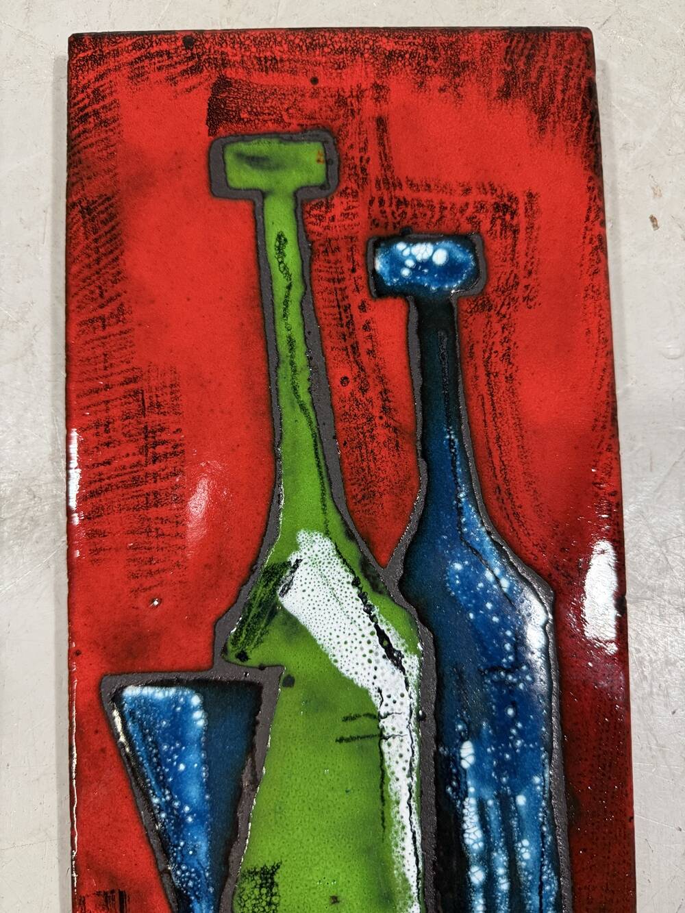 Ceramic wall decoration bottles Germany