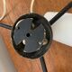 Suspension 3 globes en verre opalin