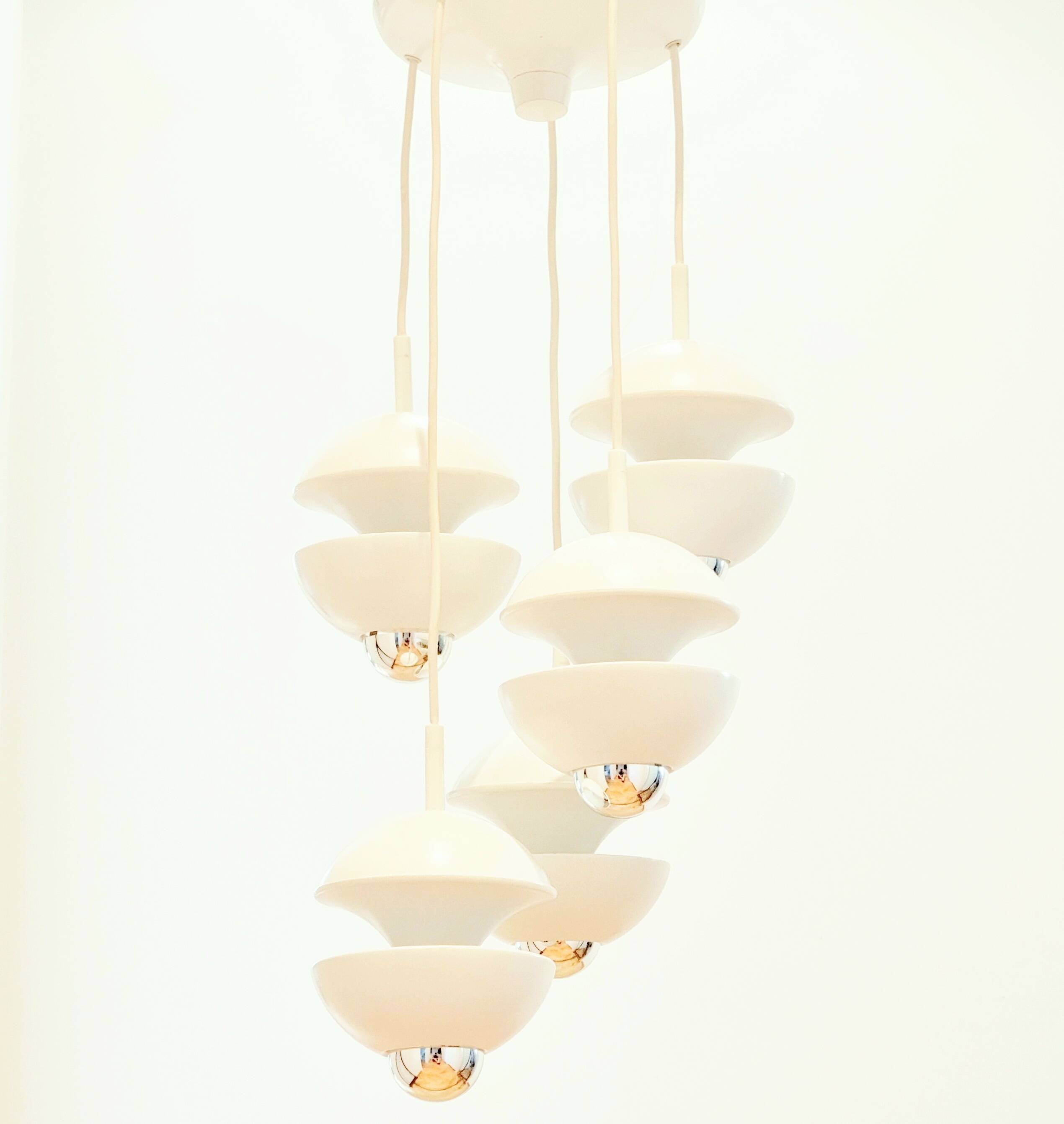 Lampe cascade Space Age étiquetée - Klaus Hempel pour Kaiser, Allemagne, années 1970