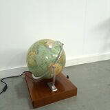 Glazen globe Columbus Paul Oestergaard met atlas en lamp