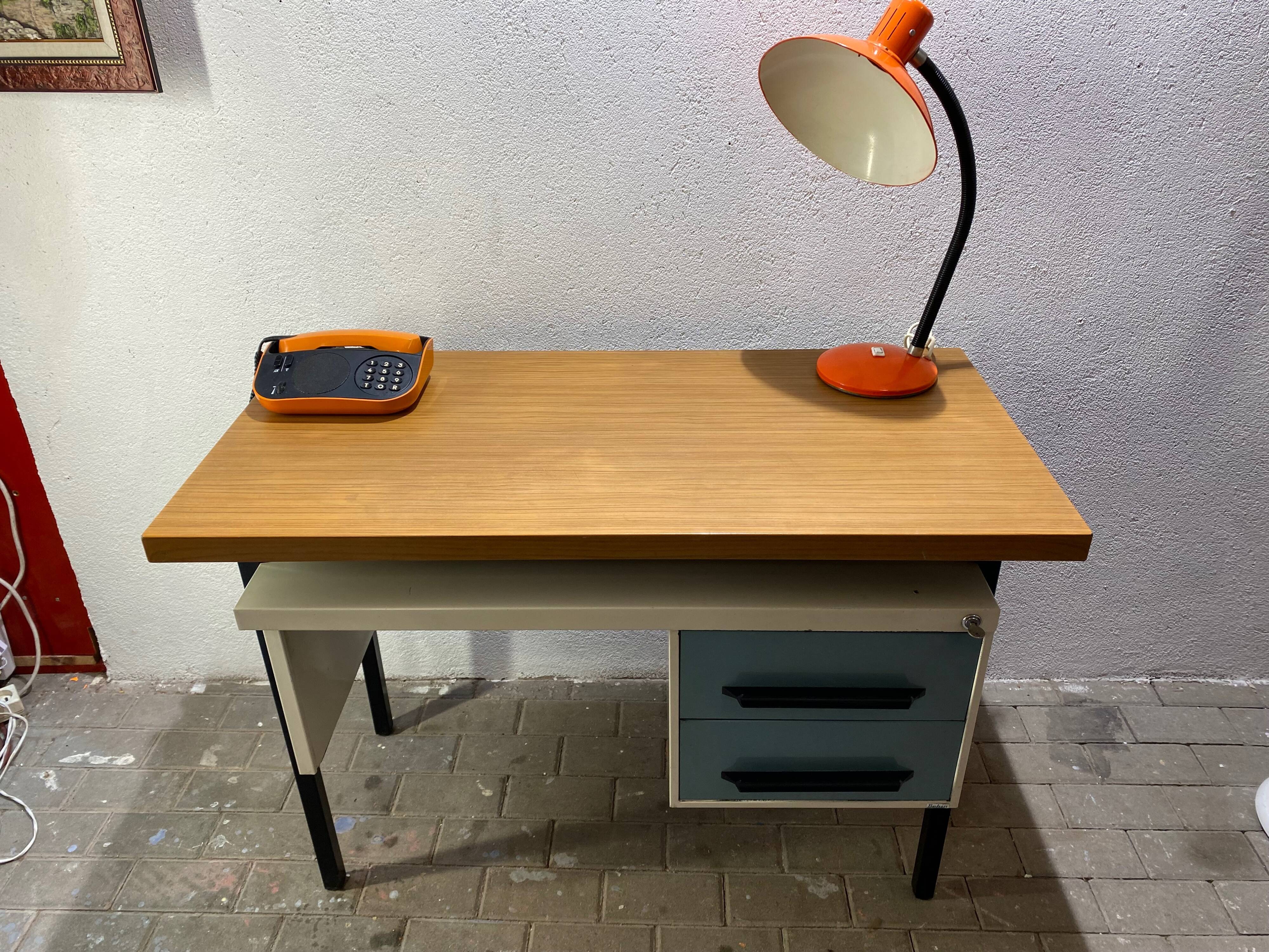 Metal industrial office by vintage behin 1960