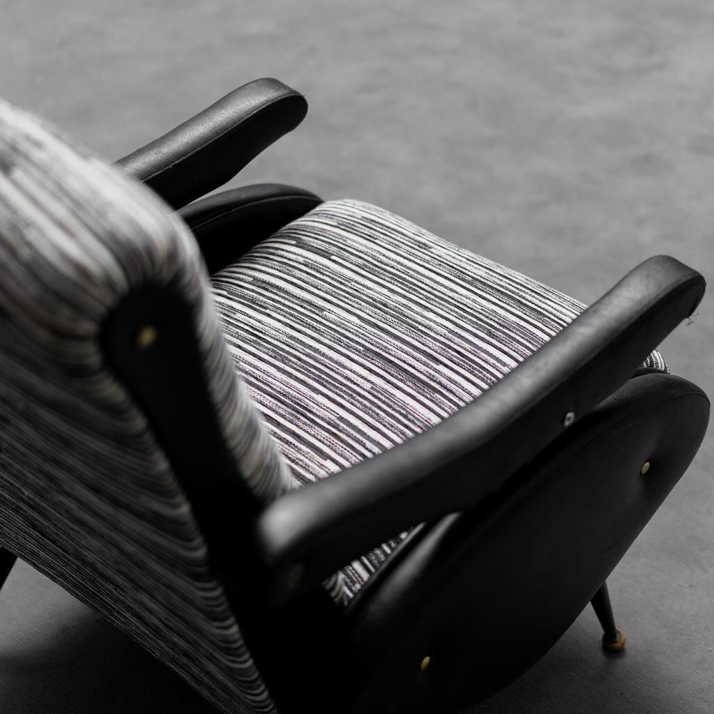 Recliner armchair oscar ello pini 70s vintage modern