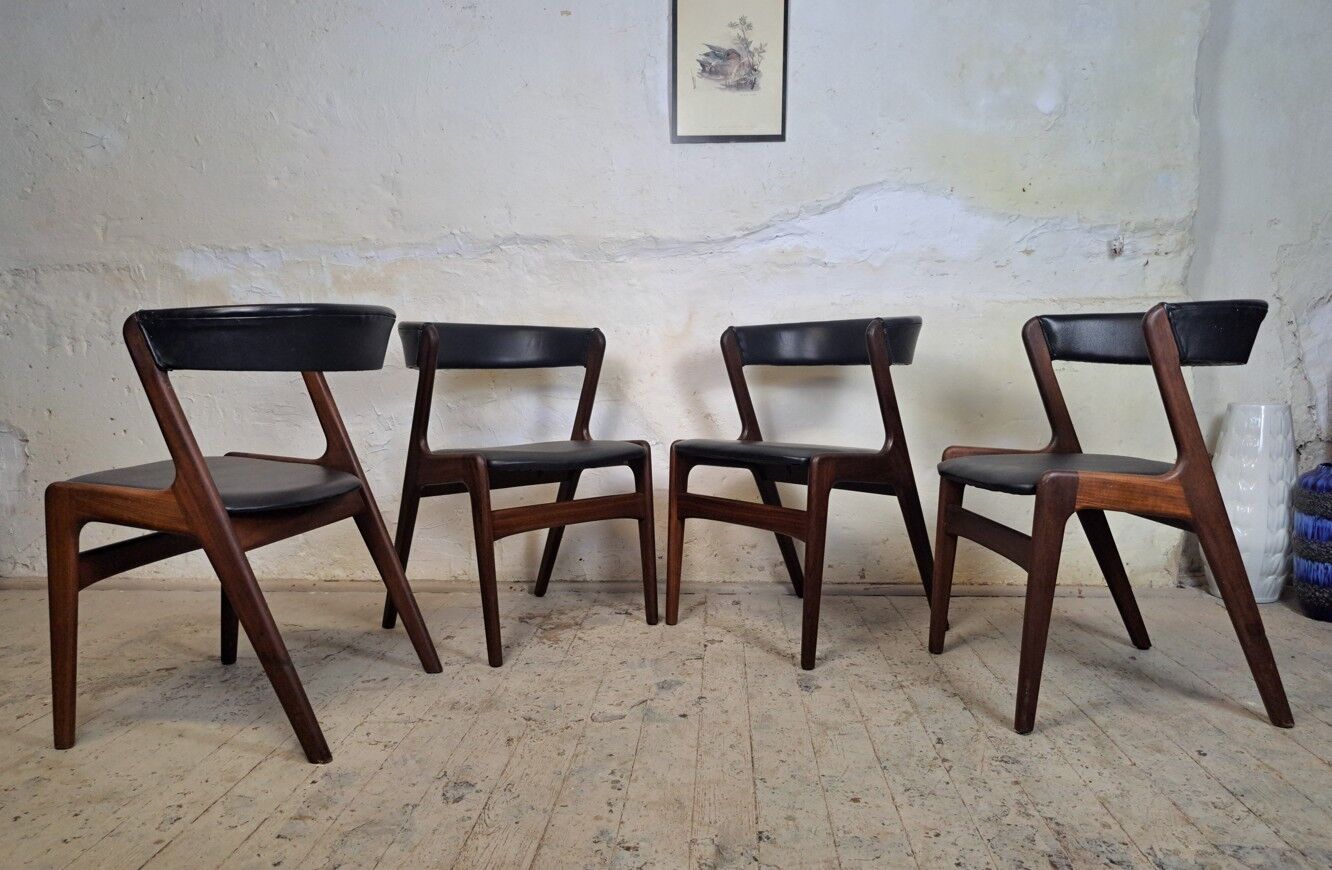 Chaise en teck C21, FIRE CHAIR conçue par KAI KRISTIANSEN