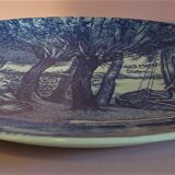 Earthenware dish Delft Boch La Louvière