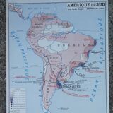 Rossignol School Map Poster: North America United States / South America.