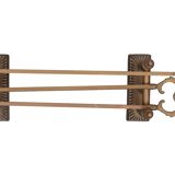 Antique Brass Fireplace Tools 19th Century