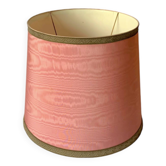 Large Vintage Pink Silk Lampshade - 40 x 34 cm