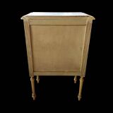 Antique small side table, Louis XVI style chest of drawers