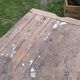 Old solid oak carpenter's workbench