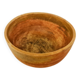 Swedish folk art, large unique agricultural bowl from the early 19th century in painted wood.