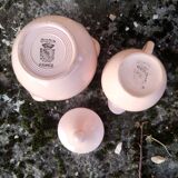 Sweeten and creamer Digoin Sarreguemines powder pink