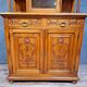 charming and characterful antique walnut two-body buffet.