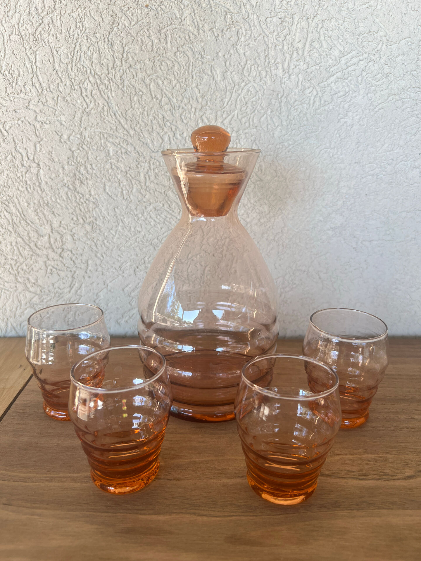 Ensemble carafe et 4 verres