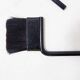 Minimalist black metal fireplace accessory set 'Mace-Line' by Ann Maes - 1970s
