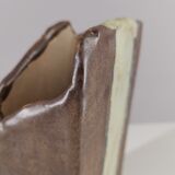 Brutalist vase signed 90s / collection / French ceramics / signature / France / vintage