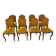 8 chaises de style Louis XV