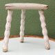 Tripod stool, twisted legs