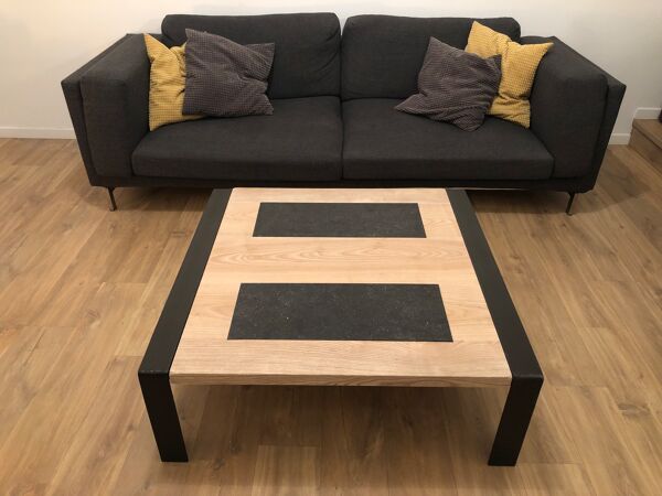 table basse Carrée Design Industriel Ou table De Ferme