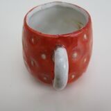 Small antique porcelain cup "strawberry"