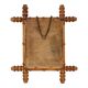 Antique Wooden Faux Bamboo Chinoiserie Mirror 40x34cm